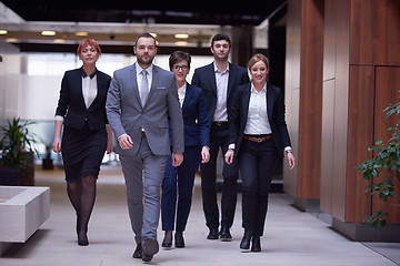 Image showing business people team walking