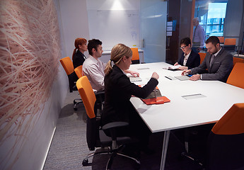 Image showing business people group on meeting