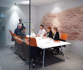 Image showing business people group on meeting