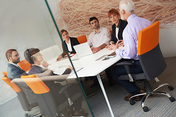 Image showing business people group on meeting