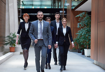 Image showing business people team walking