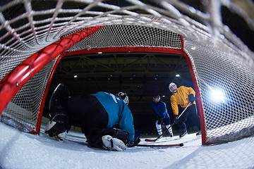 Image showing ice hockey goalkeeper