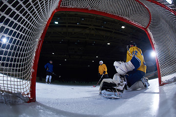 Image showing ice hockey goalkeeper