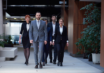 Image showing business people team walking