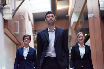 Image showing business people team walking