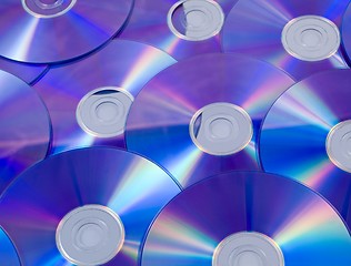 Image showing Blue dvd background