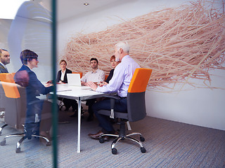 Image showing business people group on meeting