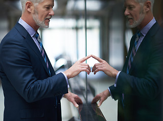 Image showing senior business man portrait