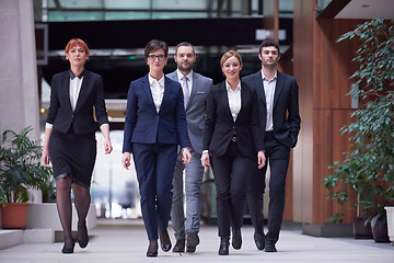 Image showing business people team walking