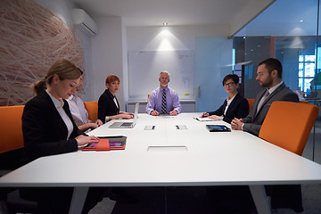 Image showing business people group on meeting