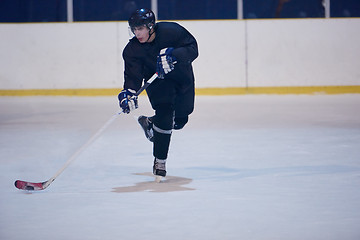 Image showing ice hockey player in action