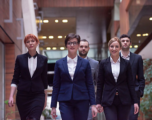 Image showing business people team walking