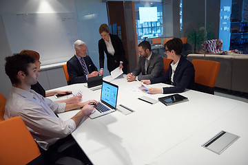 Image showing business people group on meeting