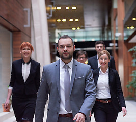 Image showing business people team walking