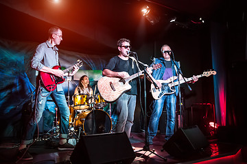 Image showing Band performs on stage