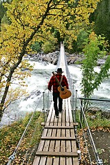 Image showing Man with guitar