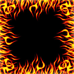 Image showing fire background