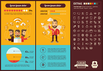 Image showing Mobility flat design Infographic Template