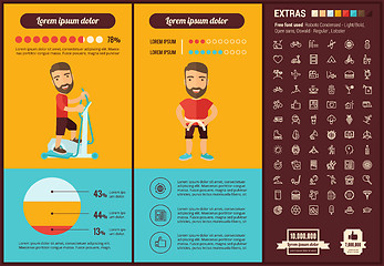 Image showing Lifestyle flat design Infographic Template