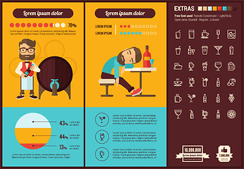 Image showing Drink flat design Infographic Template