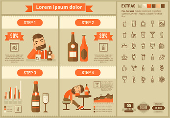 Image showing Drink flat design Infographic Template