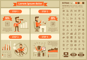 Image showing Business flat design Infographic Template