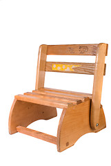 Image showing Vintage Childs Convertible Chair And Stepstool