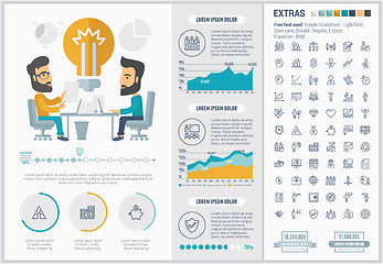 Image showing Business flat design Infographic Template