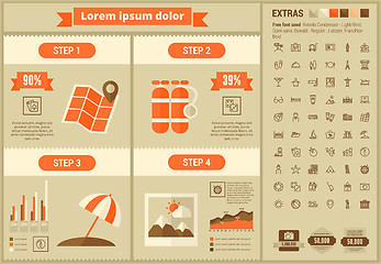 Image showing Travel flat design Infographic Template