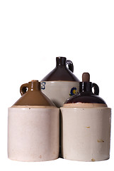 Image showing Three Vintage Ceramic Jugs