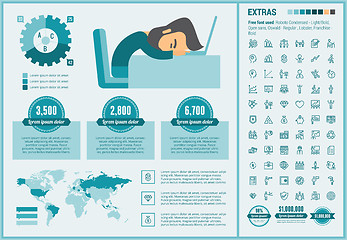 Image showing Business flat design Infographic Template