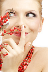 Image showing red ashberry girl