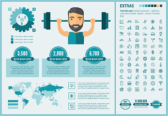 Image showing Lifestyle flat design Infographic Template