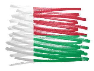 Image showing Flag illustration - Madagascar