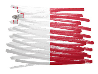 Image showing Flag illustration - Malta