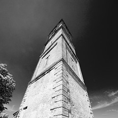 Image showing monument  clock tower in italy europe old  stone and bell