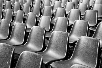 Image showing empty seat in italy europe background black  texture