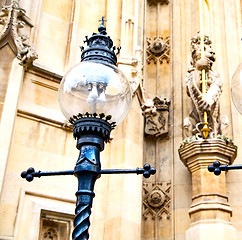 Image showing europe in the wall of london lantern and abstract illumination