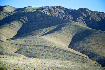 Image showing valley hill   in   africa morocco  