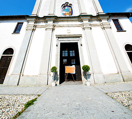 Image showing old architecture in italy europe milan religion and sunlight