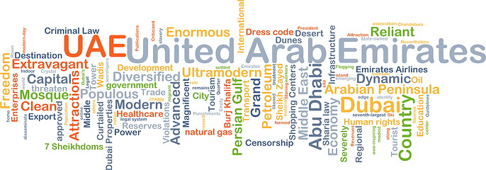 Image showing United Arab Emirates UAE background concept