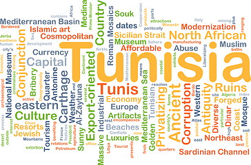 Image showing Tunisia background concept