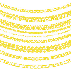 Image showing Set of Variety Gold Chain Silhouettes
