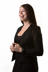 Image showing Business woman laughing