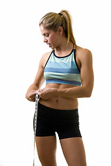 Image showing Measuring waist line