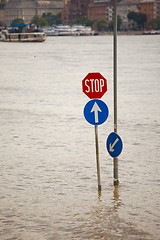 Image showing Flooded street