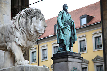 Image showing Odeonsplatz - Feldherrnhalle in Munich Germany