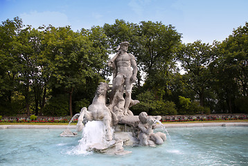 Image showing Neptune Fountain in Munich, Germany