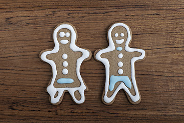 Image showing Gingerbread man and woman