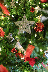 Image showing Christmas tree detail